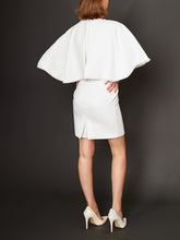 Load image into Gallery viewer, Daisy Mini Cape Dress - Mini Bridal Collection
