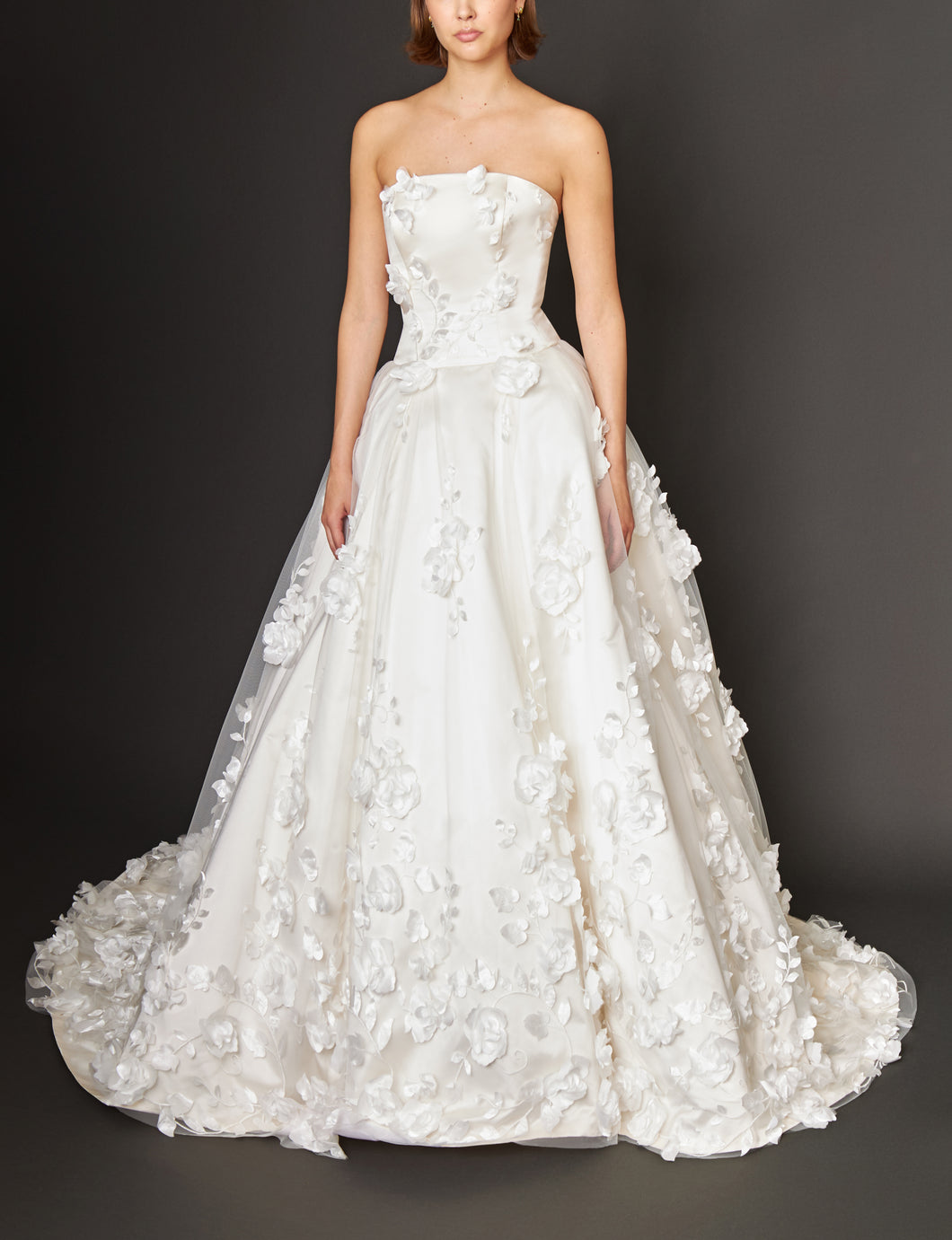 rose design wedding dress Discover 84 Wedding Dresses with Roses & Flowers and wedding dresses ideas